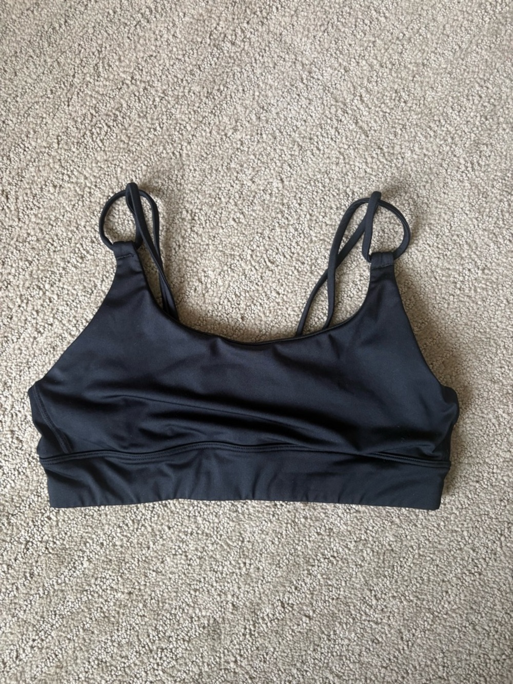 Marika Black Double-Strap Sports Bra